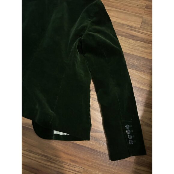 GAP Dark Green Corduroy 3 Button 100% Cotton Women's Y2K Blazer Size 12 - Picture 10 of 10